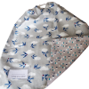 Serviette de cantine élastiquée avec étiquette prénom - Gros pois Petits points - Artisanat textile français