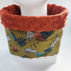 Snood tour de cou - Gros pois Petits points - Artisanat textile français