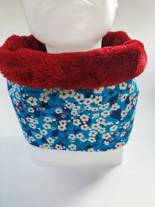 Snood tour de cou - Gros pois Petits points - Artisanat textile français